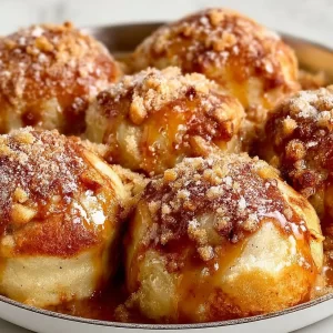 Delicious Simple Caramel Apple Pie Bombs ready to be served.