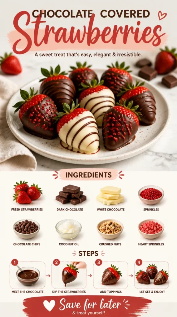 Delicious chocolate covered strawberries arranged on a platter.