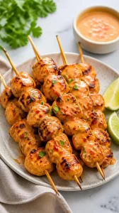 Bang Bang Chicken skewers ready for a quick weeknight dinner