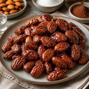 No-bake almond pralines made with five ingredients, perfect dessert treat.