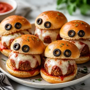 Delicious meatball sliders served on a platter for a weeknight feast