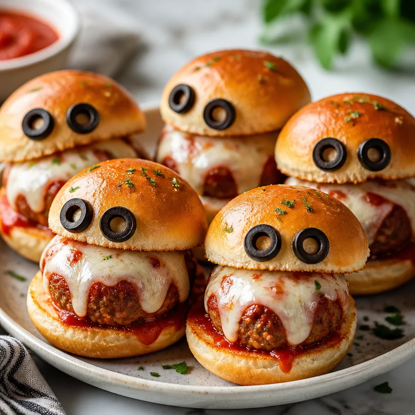 Delicious meatball sliders served on a platter for a weeknight feast